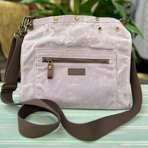 Della Q Knitting / Crochet Bag Canvas Rucksack Grey